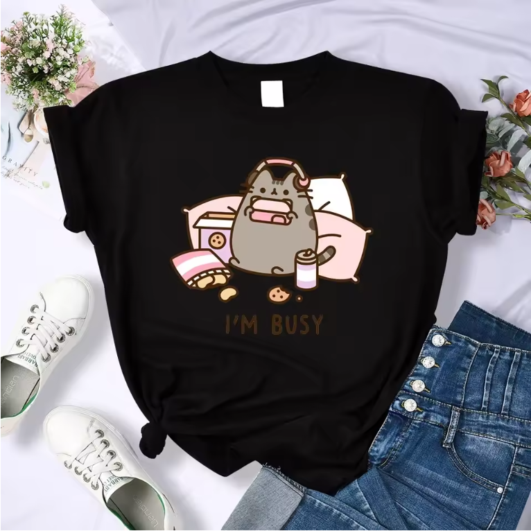 Pusheen I'm Busy Graphic T-Shirt