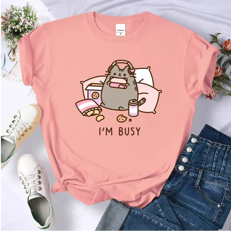 Pusheen I'm Busy Graphic T-Shirt