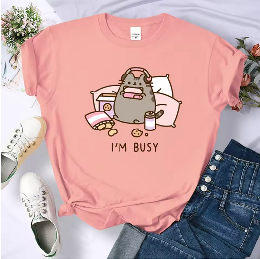 Pusheen I'm Busy Graphic T-Shirt