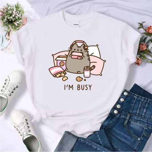 Pusheen I'm Busy Graphic T-Shirt